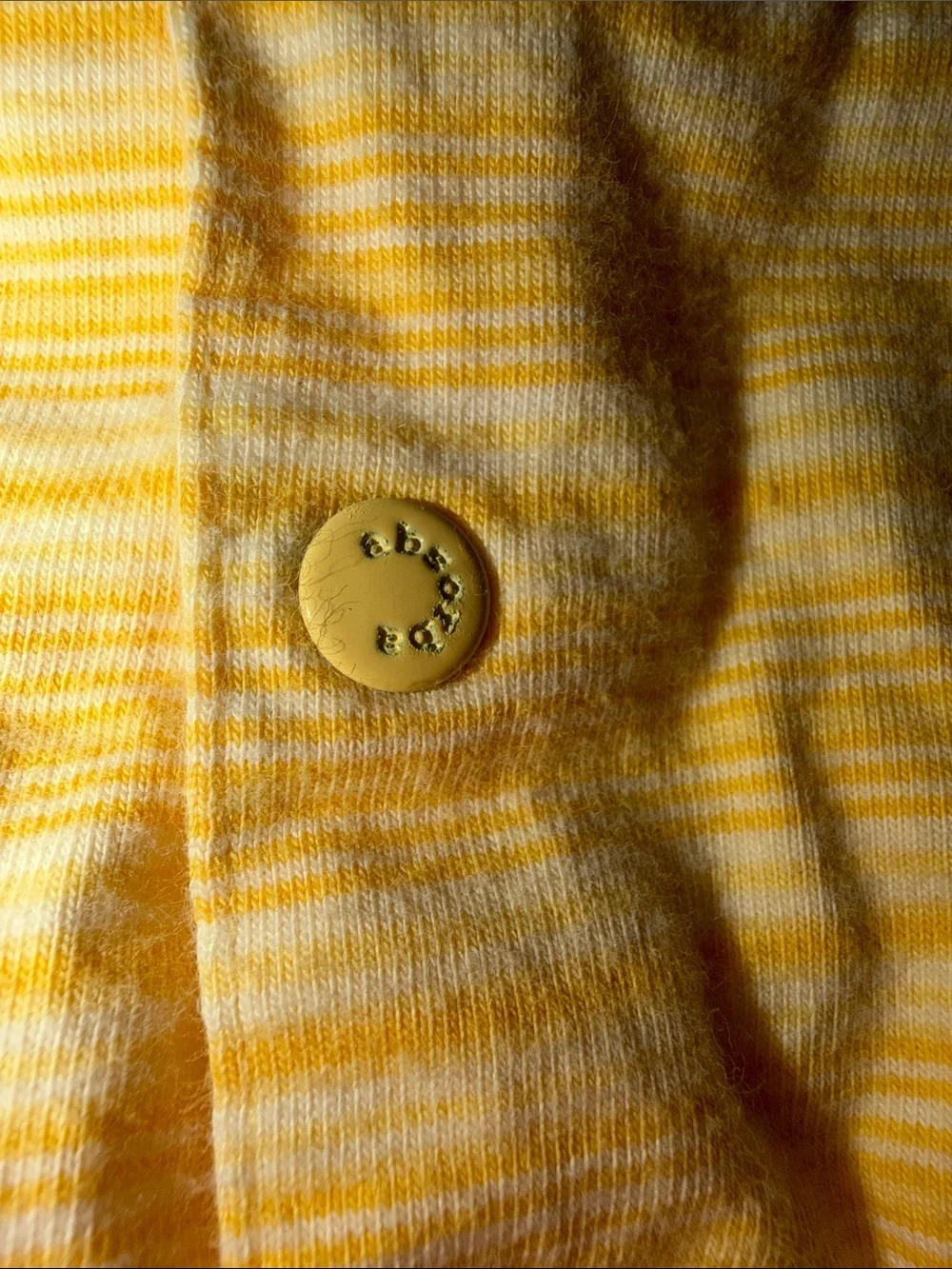 Absorba Yellow White Striped Peek A Boo Duck Shirt & Shorts Set 9M